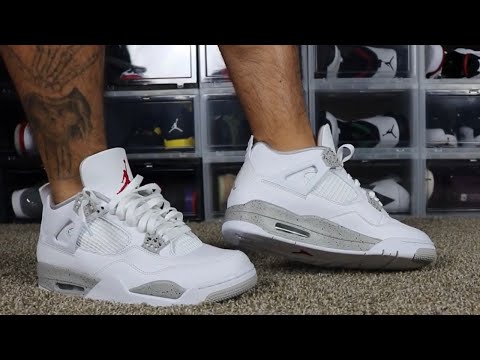 AIR JORDAN 4 'WHITE OREO' (TECH WHITE) REVIEW AND ON FEET