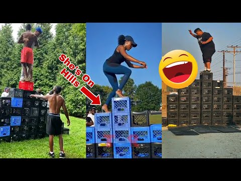 Funniest CRATE CHALLENGE Compilation, PREGNANT WOMAN WON IT ON HEELS, Snoop Dogg Reaction