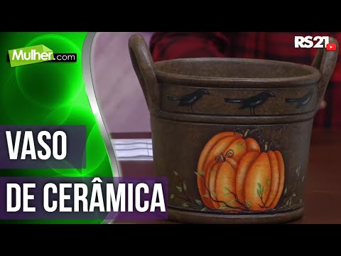 Aprenda a fazer vaso de cerâmica | Mulher.com | @RedeSeculo21 | 25/04/2014