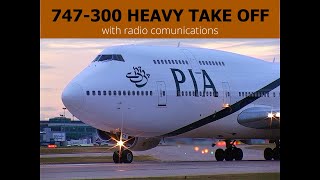 PIA 747-300 | HEAVY | LONG TAKE-OFF RUN |  Green Turtle Waters Livery