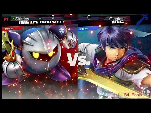 Impulse (Meta-Knight) vs Giggles (Ike) Pools B4 The Zou 3