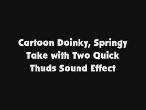 Cartoon Doinky, Springy Take with Two Quick Thuds SFX