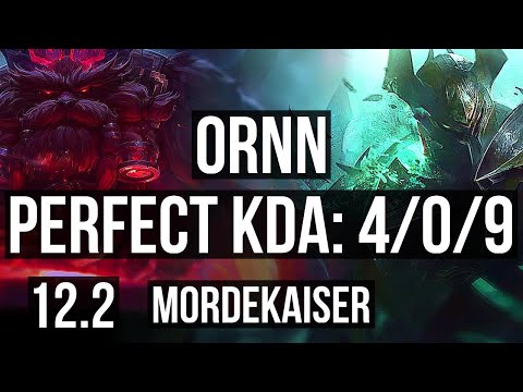 ORNN vs MORDEKAISER (TOP) | 4/0/9, Rank 10 Ornn | KR Master | 12.2