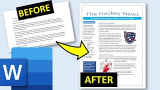Design a newsletter in Word