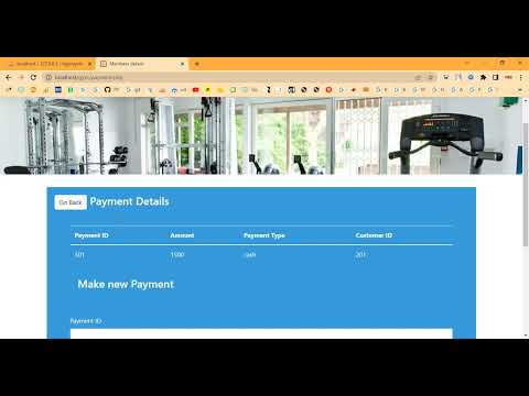 Fitness Management System in PHP Application Projects