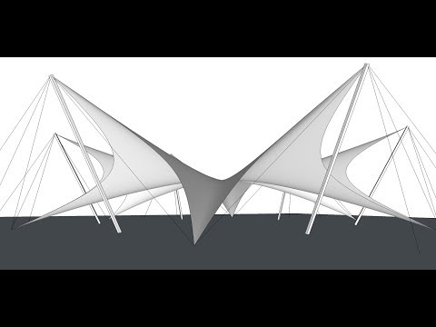 3D modeling a Tensile Structure using Sketchup