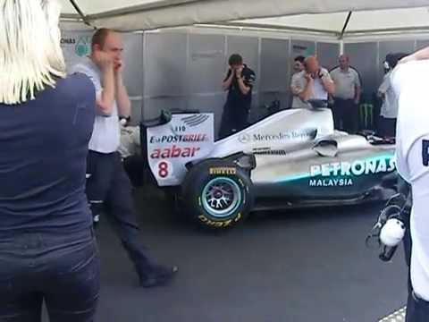 Thumbnail for 2011 Mercedes AMG Petronas F1 car start up and rev Goodwood 2011!!!!!!!!! Great Sound!! by Car