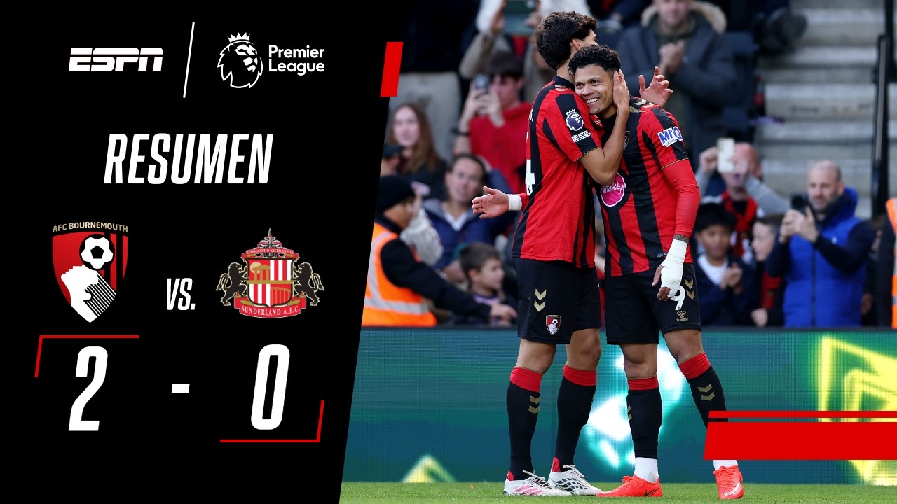 EN DUELO DE COLEROS, BOURNEMOUTH GANÓ Y SE ALEJA DEL DESCENSO | Bournemouth 2-0 Sunderland | RESUMEN