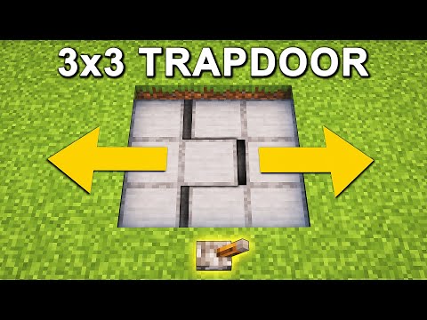 EASY 3x3 SECRET Trapdoor in Minecraft! (Tutorial)