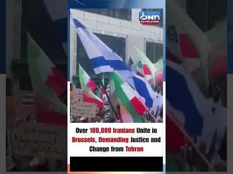 Brussels Flooded by Massive Iran Protest | European Cities Unite Against Tehran Regime