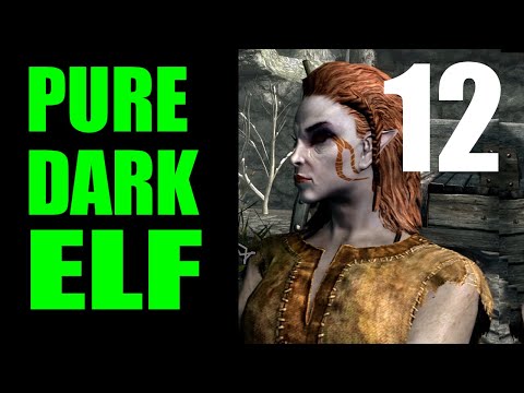 Skyrim PURE DARK ELF Challenge Run Walkthrough Part 12: Power-Leveling Illusion, Alteration 75