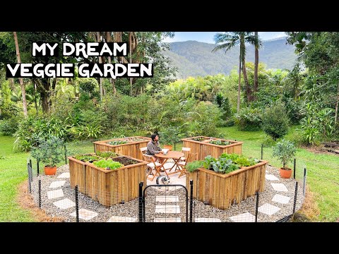 Beautiful DIY vegetable garden build  (start to finish)
