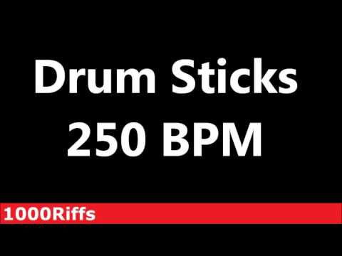Drum Sticks Metronome : 250 BPM - Beats Per Minute