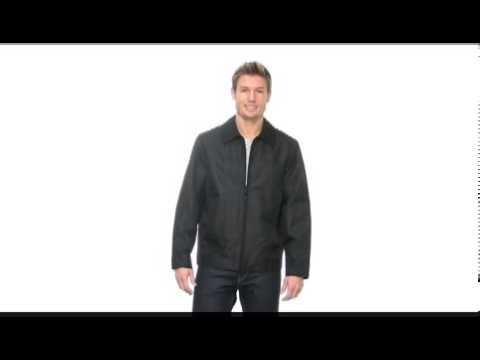 Perry Ellis Dobby Open Bottom Jacket SKU:#8147684