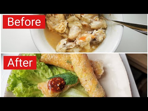 How to make Vietnamese Crispy Spring Roll | Leftover recipe |
