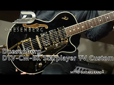 Duesenberg DTV-CM-BK Starplayer TV Custom (Black & Gold) 3P.U image 10