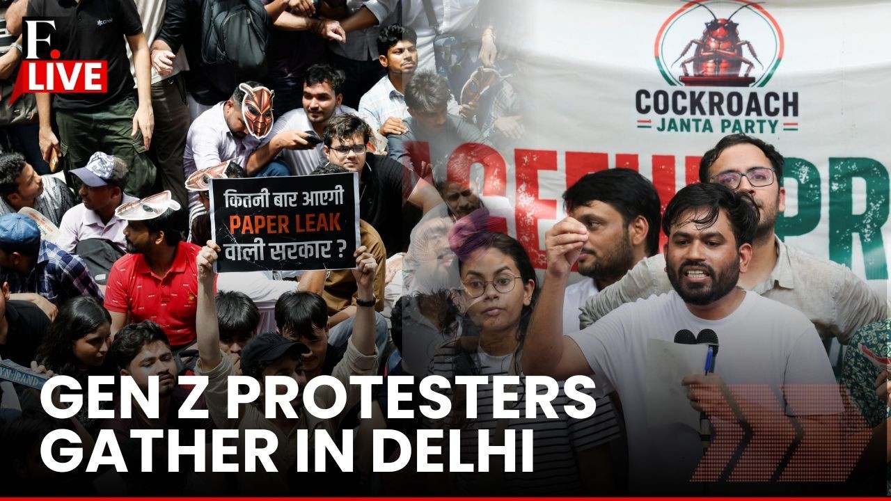 Cockroach Party Protest LIVE: Gen Z Protesters Rally in Delhi, Calls For Edu Minister's Resignation