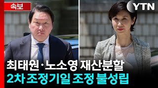 [속보] 최태원·노소영 재산분할 2차 조정기일도 조정 불성립 / YTN