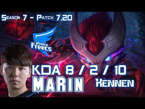 AFs MaRin KENNEN vs KARMA Top - Patch 7.20 KR Ranked