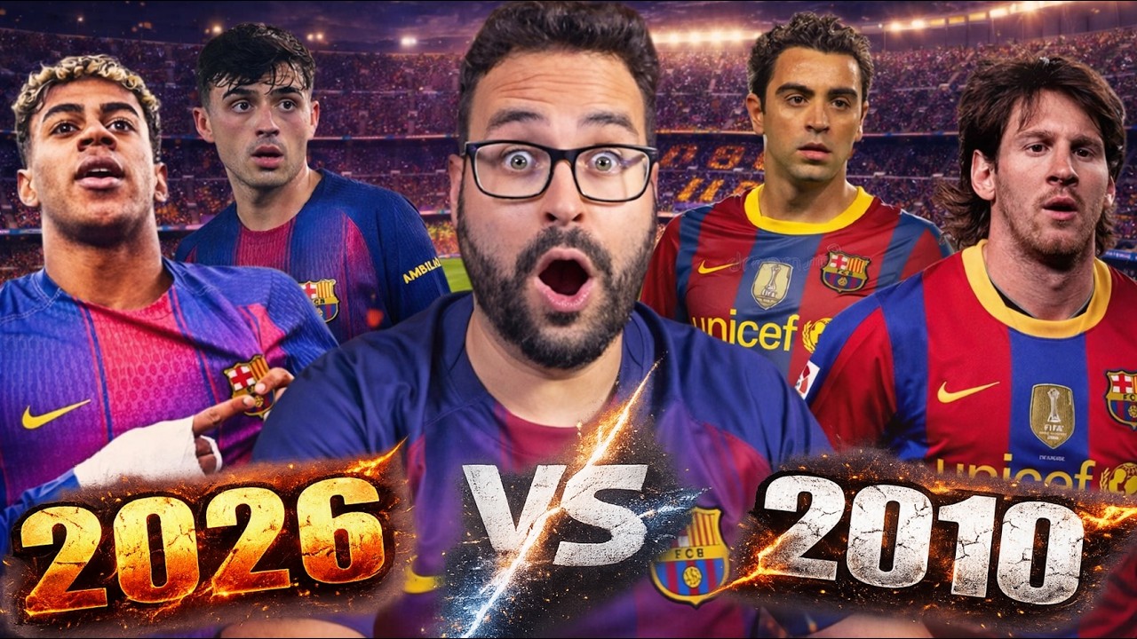 Barça 2010 vs Barça 2026: Comparación JUGADOR por JUGADOR