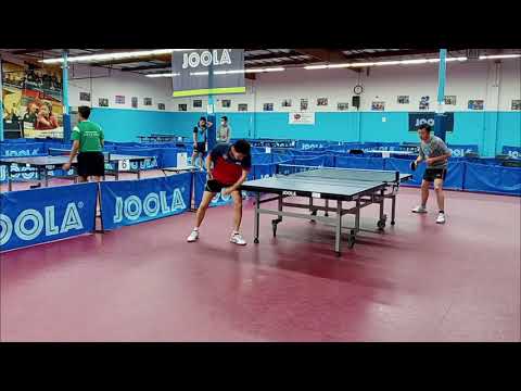 Dan Liu (2583) vs Lyu Boliang (2315) in T2 Challenge Trial at ICC Table Tennis Center on 11-27-2020