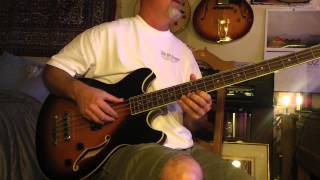 Video thumbnail for Ibanez ASB-140 semi-hollowbody bass guitar made in Korea cool tones $435 by polkzoo