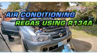 Regassing my AC system with R134A... A Detailed Explanation about Air Conditioning Systems!