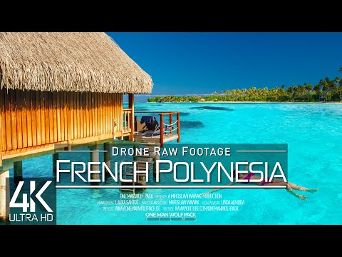 【4K】🇵🇫🇫🇷🌴 Drone RAW Footage 🔥 This is FRENCH POLYNESIA 2025 🔥 Tahiti🔥 Bora Bora 🔥UltraHD Stock Video