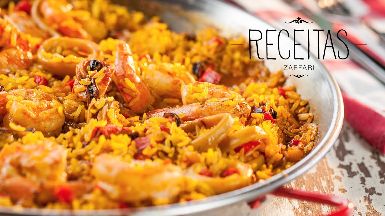 Paella de frutos do mar - Receitas Zaffari