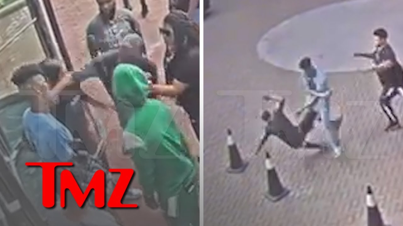 New Video Shows Blueface Attacking Chrisean's Dad After Getting Punched