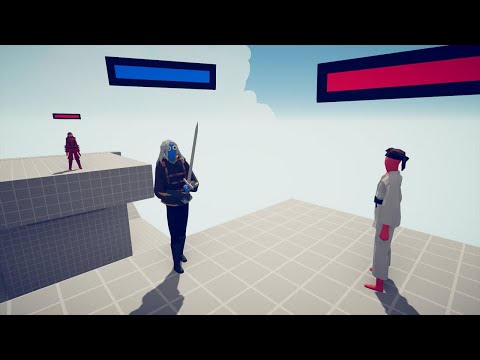 SENSEI & TAEKWONDO MASTER + HP BAR 2 vs 1 UNIT - TABS - Totally Accurate Battle Simulator