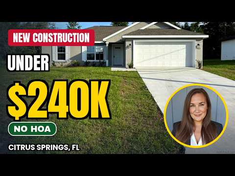 No HOA, Citrus Springs Home Under $240,000 -Florida New Construction MLS#855610