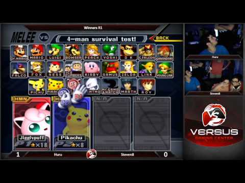 06/04/15 Versus Weekly Melee - Huru (Jigglypuff) vs Steven8 (Falco/Fox)