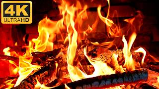 🔥 Cozy Vitual Fireplace in 4K Ultra HD 🔥 Crackling Fire Sounds 10 Hours 🔥 Fireplace Ambience