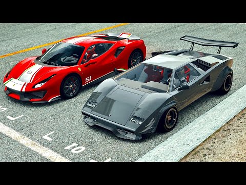Lamborghini Huratach 2021 vs Ferrari 488 Pista at Imola