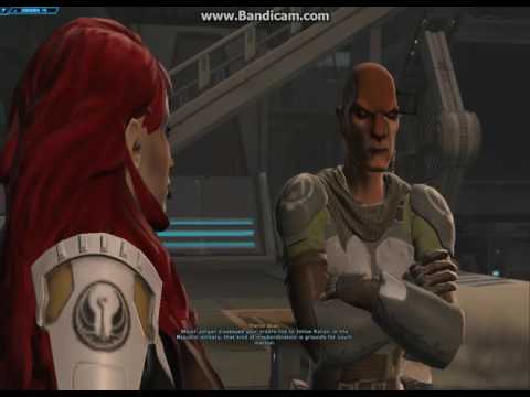 SWTOR : Female Jedi Knight kills Aric Jorgan