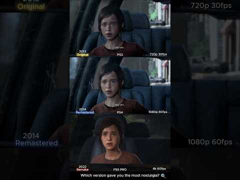 THE LAST OF US PS5 PRO VS PS4 VS PS3 Graphics Comparison #thelastofus #ps5pro #shorts