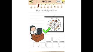 Brain Test 5 Level 134: Plan his daily routine Walkthrough
