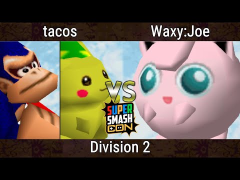 SSC 2023 - tacos (Donkey Kong, Pikachu) Vs. Waxy Joe (Jigglypuff) Smash Bros - SSB64
