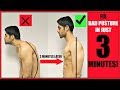 How To Fix Bad Posture FOREVER (3 EXERCISES ONLY!!)