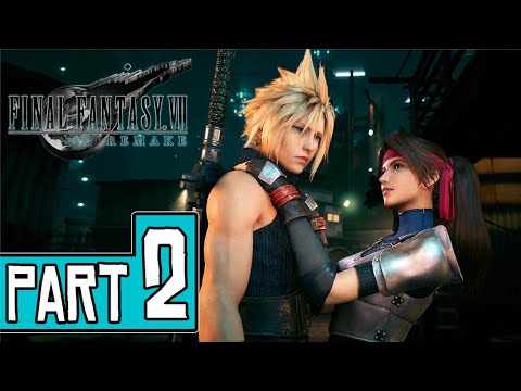 Final Fantasy VII Remake Walkthrough Part 2 (PS4 Pro) FULL GAME No Commentary @ 1080p ᴴᴰ ✔