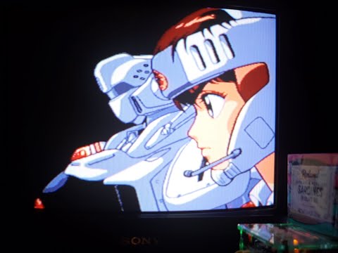 【PCE CD】Patlabor: Chapter of Griffon ~OP [ ♫ Sono Mama no Kimi de Ite ] //MiSTer FPGA CRT TV