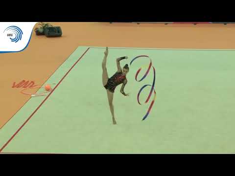 Andreea VERDES (ROU) - 2018 Rhythmic Europeans, all around final ribbon