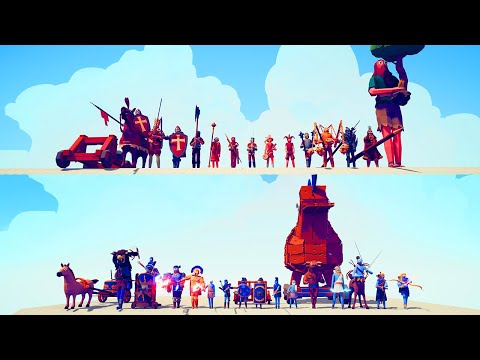 MEGA MEDIEVAL vs MEGA ANCIENT TEAM | TABS - Totally Accurate Battle Simulator