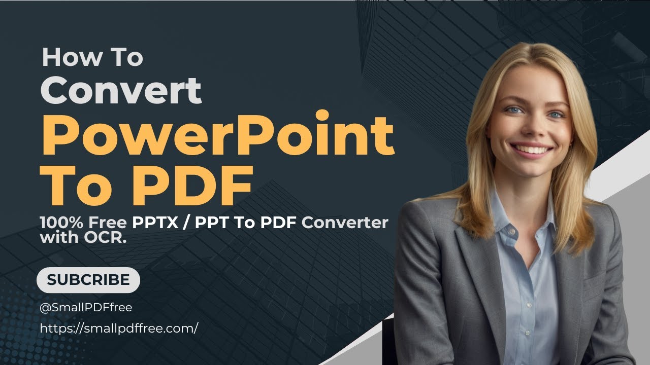 Convert PowerPoint To PDF with OCR For Free – Change PPTX to PDF or PPT To PDF Without Limits