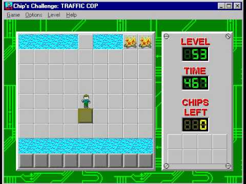 Chip's Challenge 1 level 53 solution - 449 seconds
