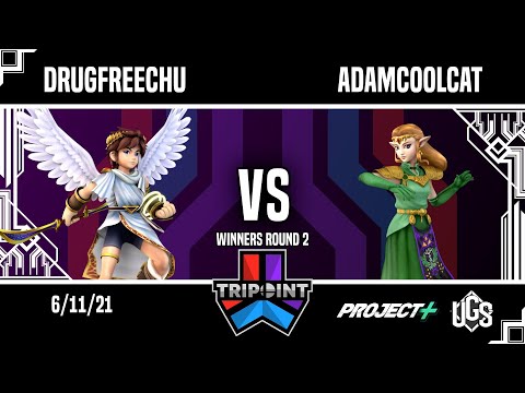 Tripoint Smash Test Run - Winners Round 2 - Drugfreechu(Pit) Vs. adamcoolcat(Zelda)