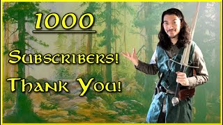 1000 Subscribers! Here's to you and what's to come!