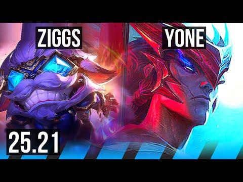 ZIGGS vs YONE (MID) | 9/3/12 | EUW Master | 25.21