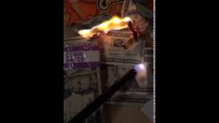 Burning money for 4th of July my boss pays me too much money